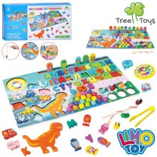 Деревянная игровая доска магнитная MD 0829, рыбалка и пазлы