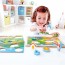 Деревянная рамка-вкладыш Hape Долина 3 в 1 E1601