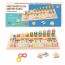 Логическая доска геометрика WToys деревянная развивающая