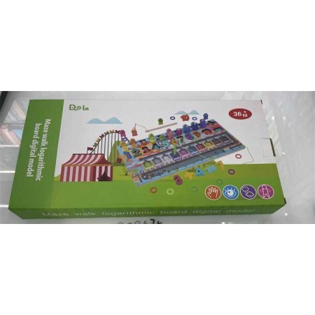 Деревянная логическая доска BabyToys сортер с магнитной рыбалкой
