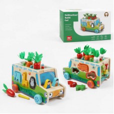 Деревянная каталка BabyToys с сортером и магнитными червячками Деревянная каталка BabyToys с сортером и магнитными червячками