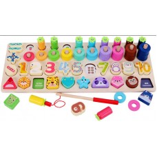 Деревянная развивающая доска BabyToys геометрические фигуры Деревянная развивающая доска BabyToys геометрические фигуры