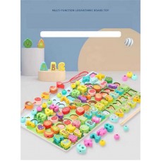Развивающая деревянная доска BabyToys сортер с буквами и цифрами Развивающая деревянная доска BabyToys сортер с буквами и цифрами