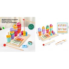 Деревянная логическая доска BabyToys C75286 разноцветная