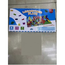 Деревянная логическая доска BabyToys магнитная с алфавитом и транспортом