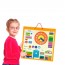 Магнитный календарь Viga Toys с часами на английском языке Магнитный календарь Viga Toys с часами на английском языке