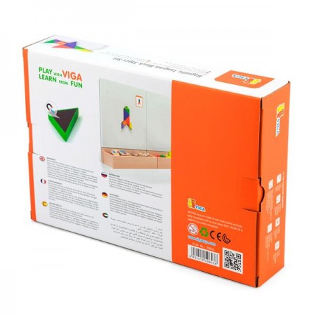 Магнітний танграм для дошок Viga Toys 35 ел. 50643FSC