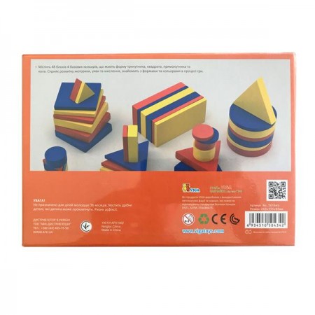 Набір для навчання Viga Toys Логічні блоки Дьенеша 56164U Набір для навчання Viga Toys Логічні блоки Дьенеша 56164U