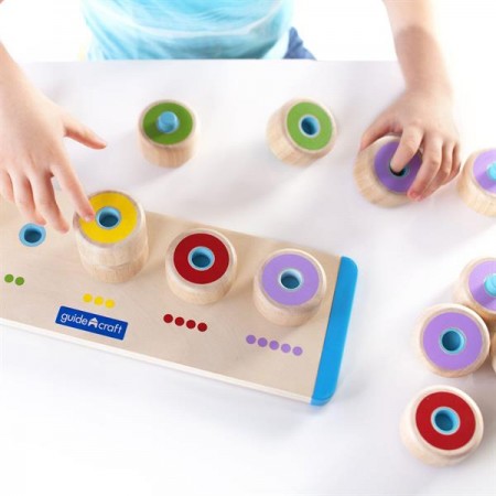 Набор для счета Guidecraft Manipulatives Логические столбики G6736 Набор для счета Guidecraft Manipulatives Логические столбики G6736