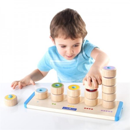 Набор для счета Guidecraft Manipulatives Логические столбики G6736 Набор для счета Guidecraft Manipulatives Логические столбики G6736