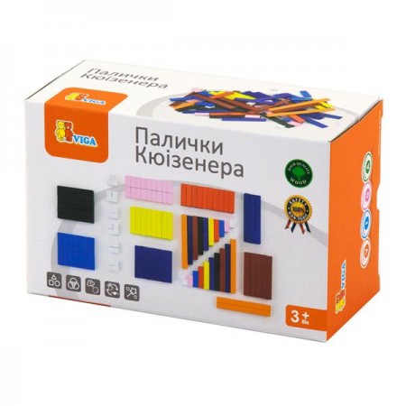 Набор для счета Viga Toys Деревянные палочки Кюизенера 116 шт. Набор для счета Viga Toys Деревянные палочки Кюизенера 116 шт.