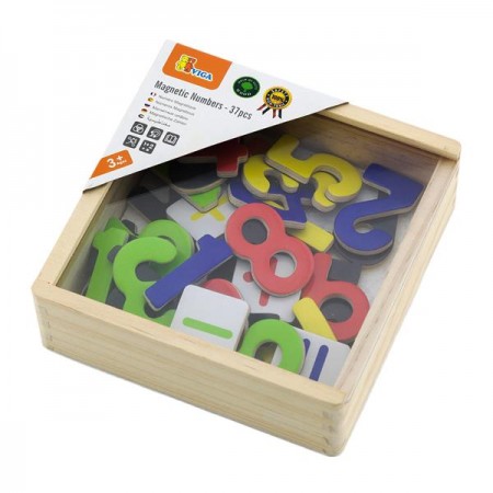 Набір магнітних цифр і знаків Viga Toys 37 шт.
