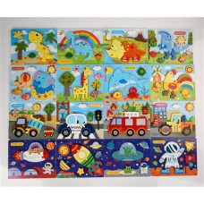 Деревянные пазлы BabyToys C 77032 микс видов