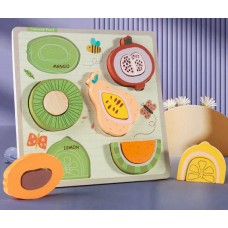 Деревянные вкладыши BabyToys С 74319 Фрукты