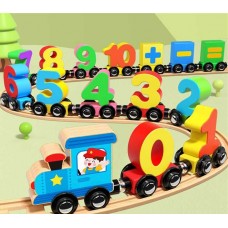 Магнитный поезд BabyToys C 76981 деревянный с цифрами Магнитный поезд BabyToys C 76981 деревянный с цифрами