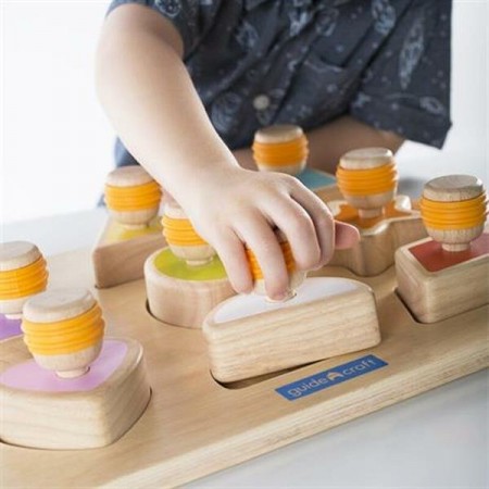 Рамка-вкладыш Guidecraft Manipulatives Формы с ручками G6742 Рамка-вкладыш Guidecraft Manipulatives Формы с ручками G6742