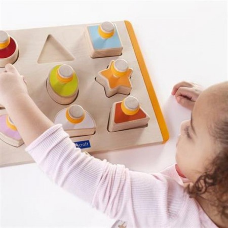 Рамка-вкладыш Guidecraft Manipulatives Формы с ручками G6742 Рамка-вкладыш Guidecraft Manipulatives Формы с ручками G6742