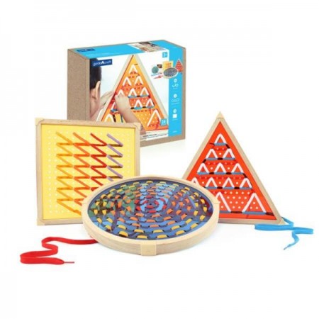 Шнурівка Guidecraft Manipulatives Великі фігури G6804 Шнурівка Guidecraft Manipulatives Великі фігури G6804