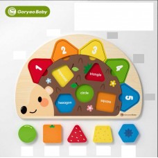Вкладыши деревянные BabyToys С 76782 Ежачок геометрические формы Вкладыши деревянные BabyToys С 76782 Ежачок геометрические формы