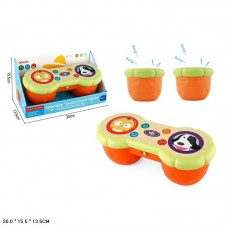 Детский музыкальный барабан BabyToys 1015E с батарейками