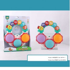 Детский барабан BabyToys 855-177 D разные цвета пластик