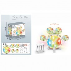 Барабанная установка детская BabyToys со светом и стульчиком