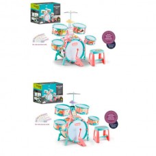 Детский барабан BabyToys M33CD со стульчиком и нотами