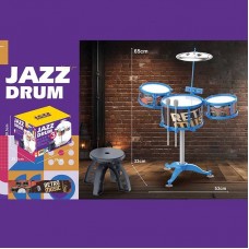 Барабанная установка BabyToys ZG 3004-C с палочками и стульчиком