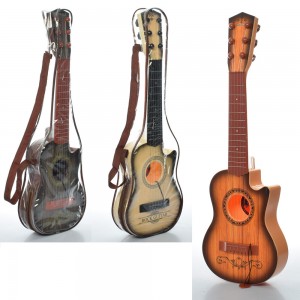 Дитяча іграшкова гітара 180A14 54см, струни 6шт, мікс видів, в чохлі