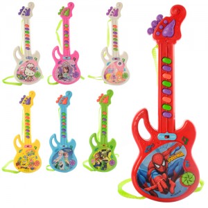 Детская игрушечная гитара 3939-29 FR, 29 см, музыка