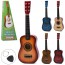Деревянная гитара BabyToys M 1369, 58см, 6 струн, 5 цветов