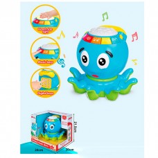 Интерактивный барабан осьминог BabyToys 35651 со светом и музыкой