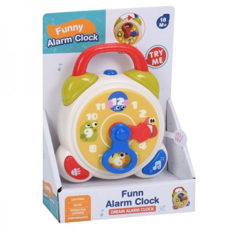 Дитячий годинник BabyToys 66010 з музикою та світлом