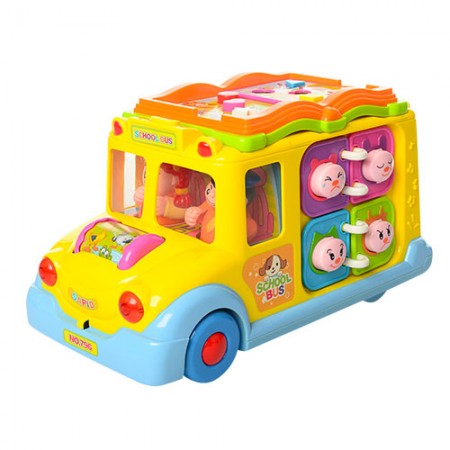 Дитячий автобус BabyToys 796 зі звуком і світлом Дитячий автобус BabyToys 796 зі звуком і світлом