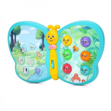 Игра 855-181A 18см, бабочка, свет, звук, 2 цвета, на бат-ке, в кор-ке
