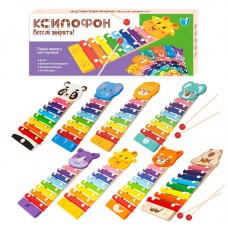 Ксилофон детский WToys деревянный 8 нот с молоточками
