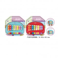 Дитячий ксилофон BabyToys 682-7 з клавішами, кольоровий