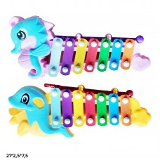 Ксилофон детский BabyToys 8830 дельфин пластиковый 21см Ксилофон детский BabyToys 8830 дельфин пластиковый 21см