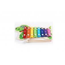 Детский ксилофон BabyToys разноцветный пластиковый от 1 года