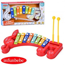 Дитячий ксилофон BabyToys ML6603 8 тонів з паличками