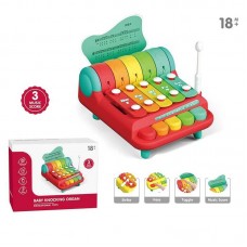 Ксилофон детский BabyToys YL 1022-35 разноцветный пластиковый