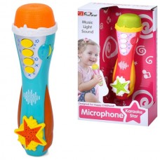 Детский микрофон BabyToys 34564AB с музыкой и регулятором громкости Детский микрофон BabyToys 34564AB с музыкой и регулятором громкости