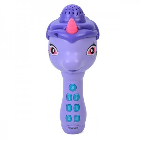 Микрофон HD-822-824 21см, акум, музыка, свет, Bluetooth, регулятор громкости, USB зарядное, 2 вида (единорог, динозавр)/ по 2 цвета, на бат-ке Микрофон HD-822-824 21см, акум, музыка, свет, Bluetooth, регулятор громкости, USB зарядное, 2 вида (единорог, динозавр)/ по 2 цвета, на бат-ке