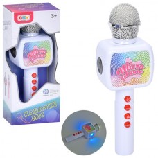 Микрофон O-1900A 26см, свет, Bluetooth, на бат-ке, в кор-ке
