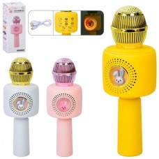 Микрофон X9 22см, акум, свет, USBзарядное, 3 цвета, в кор-ке Микрофон X9 22см, акум, свет, USBзарядное, 3 цвета, в кор-ке