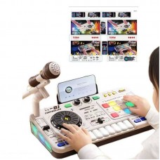 Музична установка 8 D 8 B вбуд. акум. 3.7 V, USB кабель, bluetooth, музика, піаніно, звук, гра на швидкість, запис, підсвіч, мікрофон, в коробці