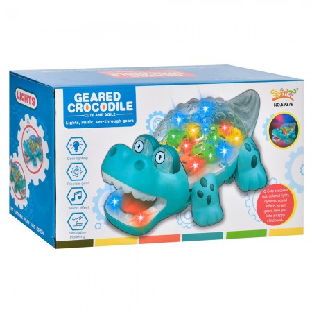 Музыкальная игрушка крокодил BabyToys со светом и музыкой Музыкальная игрушка крокодил BabyToys со светом и музыкой