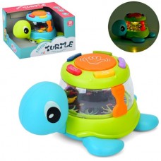 Музична черепаха BabyToys 65180 з барабаном, світлом і музикою