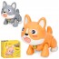 Музыкальная игрушка 690-19 кот, 16см, ходит музыка, 2 цвета, на бат-ке, в кор-ке