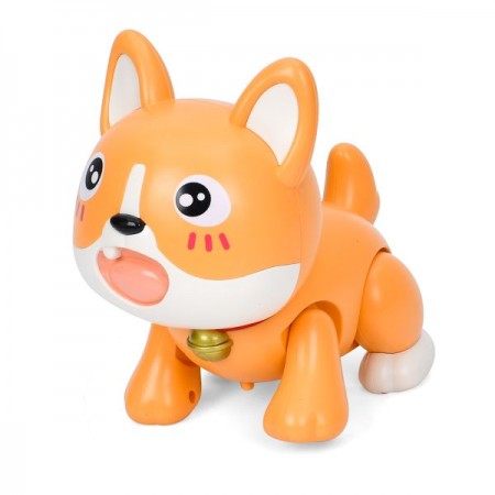 Музыкальная игрушка 690-19 кот, 16см, ходит музыка, 2 цвета, на бат-ке, в кор-ке